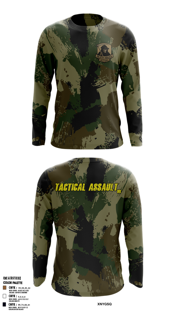 Long Sleeve Performance Shirt, Death Squad Actual, E-Sports, Teamtime, Team time, sublimation, custom sports apparel, team uniforms, spirit wear, spiritwear, sports uniforms, custom shirts, team store, custom team store, fundraiser sports, apparel fundraiser