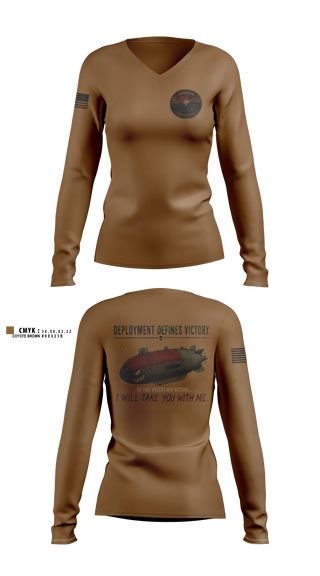 Womens Long Sleeve Vneck Shirt, UUVRON FIVE, Navy, Teamtime, Team time, sublimation, custom sports apparel, team uniforms, spirit wear, spiritwear, sports uniforms, custom shirts, team store, custom team store, fundraiser sports, apparel fundraiser