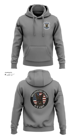 Hoodie, Willoughby Police K9 Unit, Police, Teamtime, Team time, sublimation, custom sports apparel, team uniforms, spirit wear, spiritwear, sports uniforms, custom shirts, team store, custom team store, fundraiser sports, apparel fundraiser