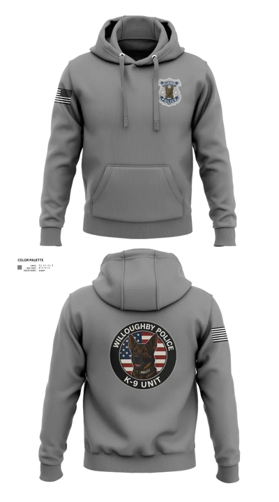 Willoughby Police K9 Unit 23687363 Hoodie - 32