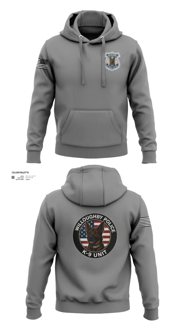 Hoodie, Willoughby Police K9 Unit, Police, Teamtime, Team time, sublimation, custom sports apparel, team uniforms, spirit wear, spiritwear, sports uniforms, custom shirts, team store, custom team store, fundraiser sports, apparel fundraiser