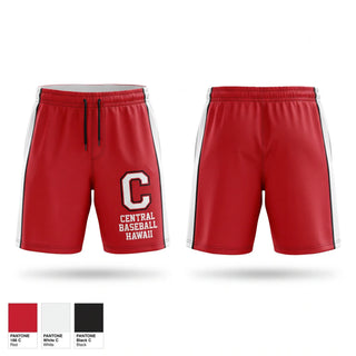 Athletic Shorts With Pockets, Central Baseball Hawaii, Baseball, Teamtime, Team time, sublimation, custom sports apparel, team uniforms, spirit wear, spiritwear, sports uniforms, custom shirts, team store, custom team store, fundraiser sports, apparel fundraiser