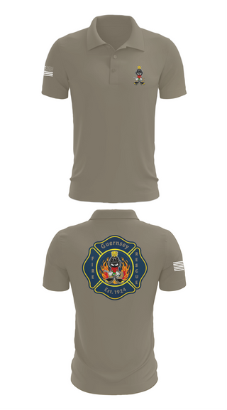 Short Sleeve Performance Polo, Guernsey Fire & Rescue, , Teamtime, Team time, sublimation, custom sports apparel, team uniforms, spirit wear, spiritwear, sports uniforms, custom shirts, team store, custom team store, fundraiser sports, apparel fundraiser