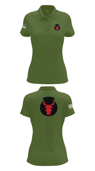 Womens Short Sleeve Performance Polo, 2nd Brigade Combat Team, 34th Infantry Division, , Teamtime, Team time, sublimation, custom sports apparel, team uniforms, spirit wear, spiritwear, sports uniforms, custom shirts, team store, custom team store, fundraiser sports, apparel fundraiser