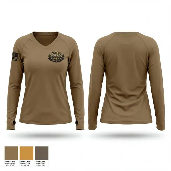 Womens Long Sleeve Vneck Shirt, Hoyas, Air Force, Teamtime, Team time, sublimation, custom sports apparel, team uniforms, spirit wear, spiritwear, sports uniforms, custom shirts, team store, custom team store, fundraiser sports, apparel fundraiser