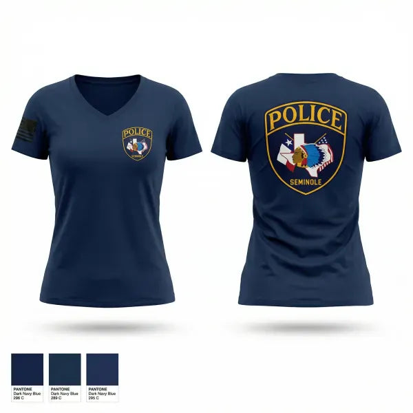 Womens Short Sleeve Vneck Shirt, Goodlettsville CID, Police, Teamtime, Team time, sublimation, custom sports apparel, team uniforms, spirit wear, spiritwear, sports uniforms, custom shirts, team store, custom team store, fundraiser sports, apparel fundraiser