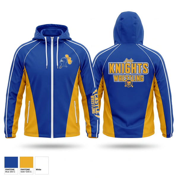 Windbreaker, Castle Lady Knights, Wrestling, Teamtime, Team time, sublimation, custom sports apparel, team uniforms, spirit wear, spiritwear, sports uniforms, custom shirts, team store, custom team store, fundraiser sports, apparel fundraiser