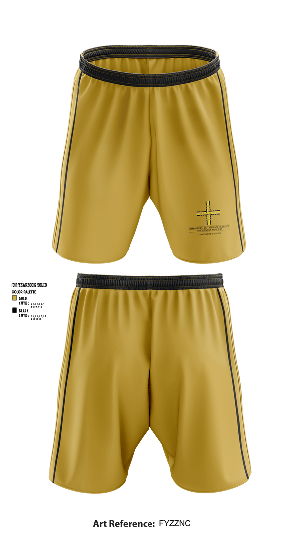 Athletic Shorts With Pockets, Immanuel Lutheran School, Spirit Store, Teamtime, Team time, sublimation, custom sports apparel, team uniforms, spirit wear, spiritwear, sports uniforms, custom shirts, team store, custom team store, fundraiser sports, apparel fundraiser