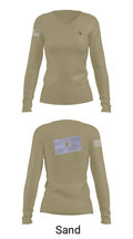 1/4 5379335 Women's Long Sleeve V-neck Shirt - 97