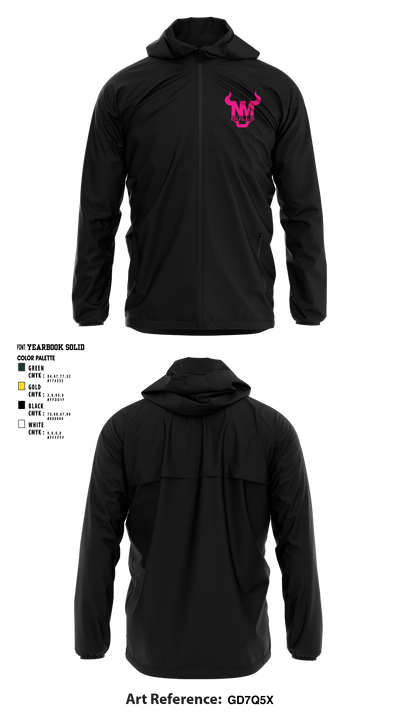New Milford Bulls Football And Cheerleading 19489077 Windbreaker - 20