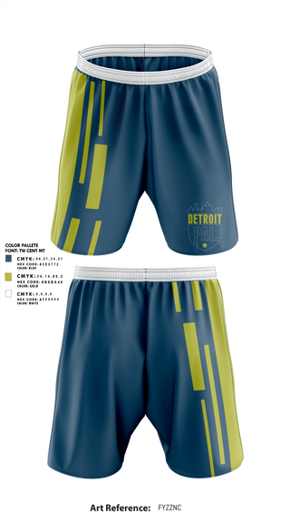 Athletic Shorts With Pockets, Detroit PAL Flag Football, , Teamtime, Team time, sublimation, custom sports apparel, team uniforms, spirit wear, spiritwear, sports uniforms, custom shirts, team store, custom team store, fundraiser sports, apparel fundraiser