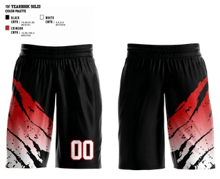 Mens Basketball Shorts, Springfield nightmares, Men's Basketball, Teamtime, Team time, sublimation, custom sports apparel, team uniforms, spirit wear, spiritwear, sports uniforms, custom shirts, team store, custom team store, fundraiser sports, apparel fundraiser