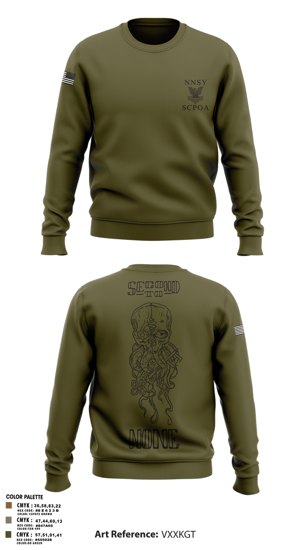 Crew Neck Sweatshirt, NNSY SCPOA, Navy, Teamtime, Team time, sublimation, custom sports apparel, team uniforms, spirit wear, spiritwear, sports uniforms, custom shirts, team store, custom team store, fundraiser sports, apparel fundraiser