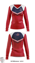 Saugerties Outlaws 20780337 Women's Long Sleeve V-neck Shirt - 10