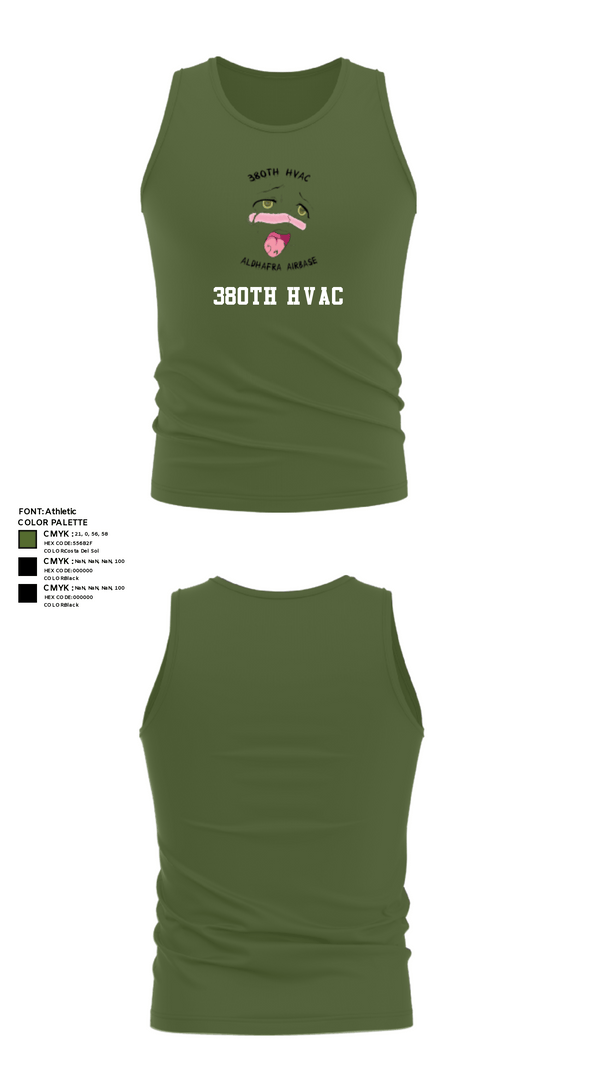 Tank Top, 380th HVAC, , Teamtime, Team time, sublimation, custom sports apparel, team uniforms, spirit wear, spiritwear, sports uniforms, custom shirts, team store, custom team store, fundraiser sports, apparel fundraiser