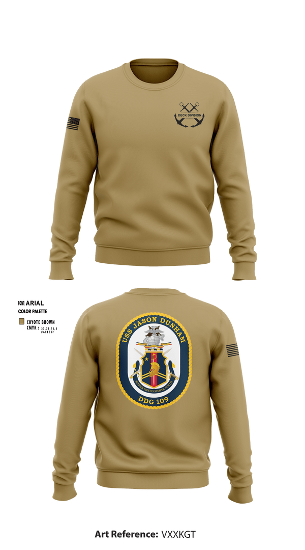Crew Neck Sweatshirt, Jason Dunham Deck Division, Navy, Teamtime, Team time, sublimation, custom sports apparel, team uniforms, spirit wear, spiritwear, sports uniforms, custom shirts, team store, custom team store, fundraiser sports, apparel fundraiser