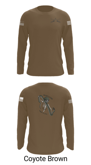 Long Sleeve Performance Shirt, Q Troop 4/278th, Army, Teamtime, Team time, sublimation, custom sports apparel, team uniforms, spirit wear, spiritwear, sports uniforms, custom shirts, team store, custom team store, fundraiser sports, apparel fundraiser