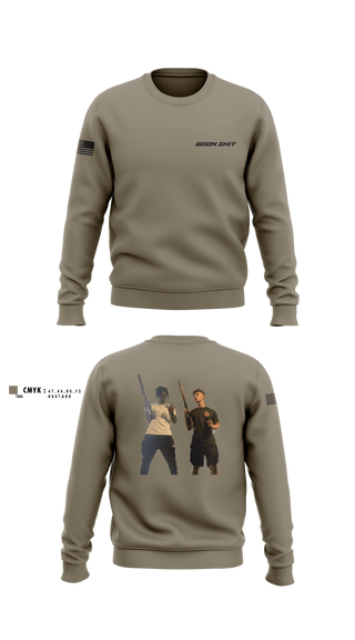 Crew Neck Sweatshirt, UCF ROTC, Army, Teamtime, Team time, sublimation, custom sports apparel, team uniforms, spirit wear, spiritwear, sports uniforms, custom shirts, team store, custom team store, fundraiser sports, apparel fundraiser