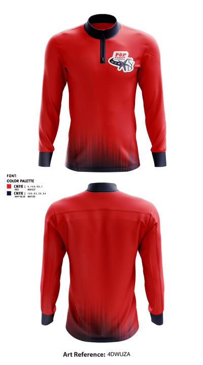 FYD Tampa Bay Pop Warner 49950340 Quarter Zip Jacket - 1