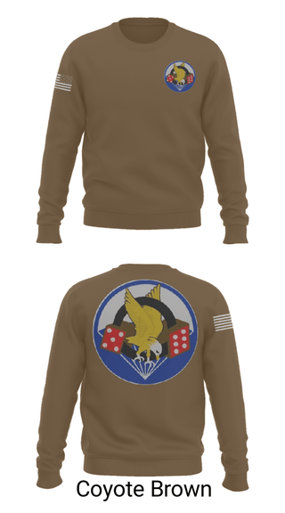 Crew Neck Sweatshirt, 506th PIR, Army, Teamtime, Team time, sublimation, custom sports apparel, team uniforms, spirit wear, spiritwear, sports uniforms, custom shirts, team store, custom team store, fundraiser sports, apparel fundraiser