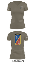 1st Det. Royal Lao Airborne 88518562 Women's Short Sleeve V-neck Shirt - 68
