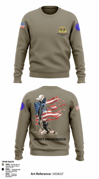 962D QUARTERMASTER COMPANY (MORTUARY AFFAIRS) 48662806 Crew Neck Sweatshirt - 7