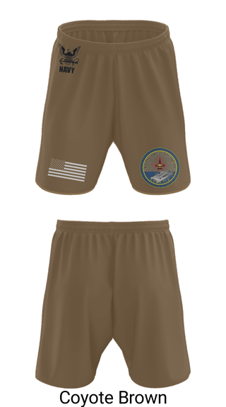 Athletic Shorts With Pockets, Cvn 77 IM-5, Navy, Teamtime, Team time, sublimation, custom sports apparel, team uniforms, spirit wear, spiritwear, sports uniforms, custom shirts, team store, custom team store, fundraiser sports, apparel fundraiser