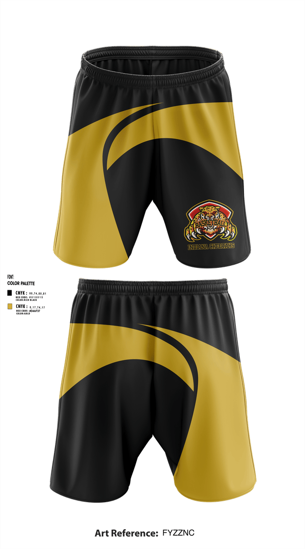 Athletic Shorts With Pockets, Indiana Cheetahs, Men's Basketball, Teamtime, Team time, sublimation, custom sports apparel, team uniforms, spirit wear, spiritwear, sports uniforms, custom shirts, team store, custom team store, fundraiser sports, apparel fundraiser