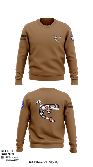 Crew Neck Sweatshirt, 725 SPO, Army, Teamtime, Team time, sublimation, custom sports apparel, team uniforms, spirit wear, spiritwear, sports uniforms, custom shirts, team store, custom team store, fundraiser sports, apparel fundraiser