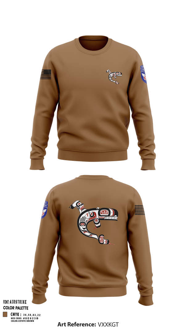 Crew Neck Sweatshirt, 725 SPO, Army, Teamtime, Team time, sublimation, custom sports apparel, team uniforms, spirit wear, spiritwear, sports uniforms, custom shirts, team store, custom team store, fundraiser sports, apparel fundraiser