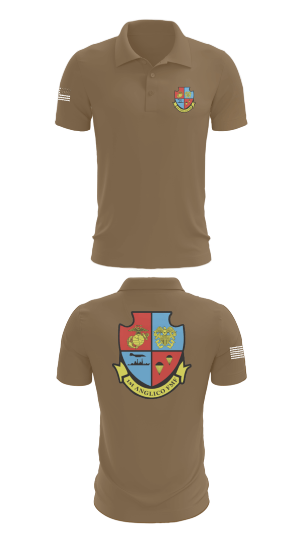 Short Sleeve Performance Polo, 1st Anglico, , Teamtime, Team time, sublimation, custom sports apparel, team uniforms, spirit wear, spiritwear, sports uniforms, custom shirts, team store, custom team store, fundraiser sports, apparel fundraiser