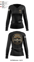 824th QM CO (CADC-A) 69842964 Women's Long Sleeve V-neck Shirt - 2 (2)