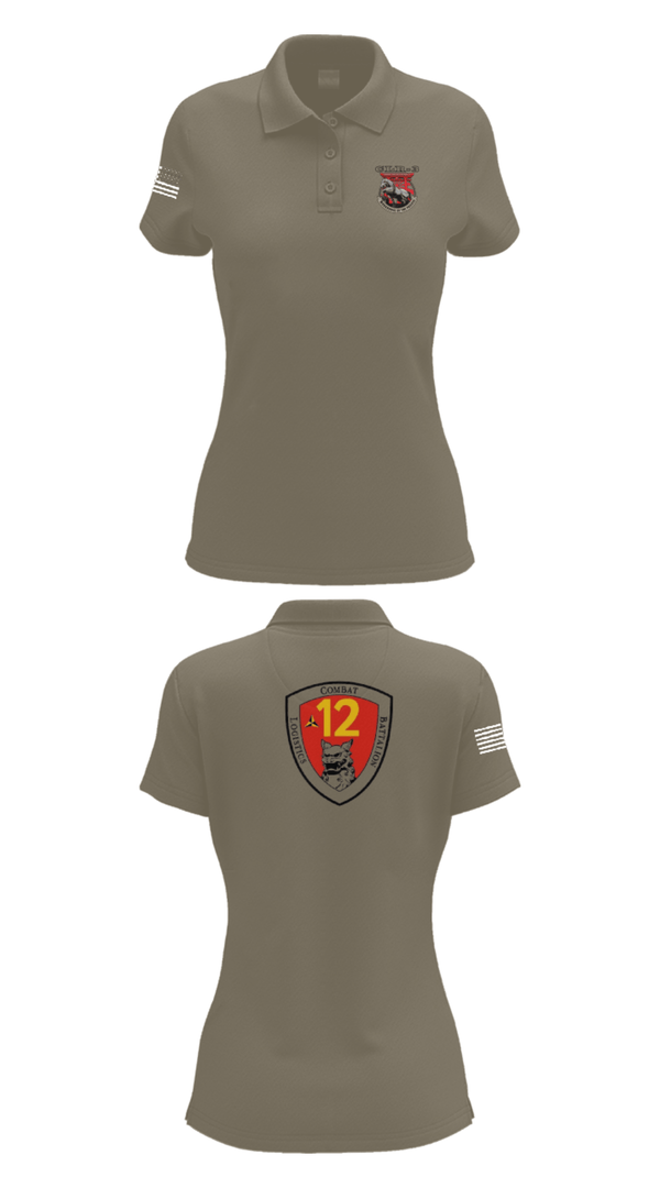 Women's Short Sleeve Performance Polo, CLB 12, Marines, Teamtime, Team time, sublimation, custom sports apparel, team uniforms, spirit wear, spiritwear, sports uniforms, custom shirts, team store, custom team store, fundraiser sports, apparel fundraiser