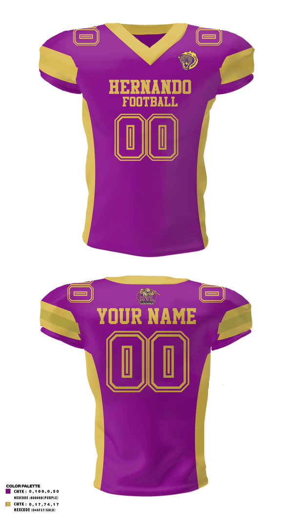 Football Jersey, Hernando Youth League Football, Football, Teamtime, Team time, sublimation, custom sports apparel, team uniforms, spirit wear, spiritwear, sports uniforms, custom shirts, team store, custom team store, fundraiser sports, apparel fundraiser