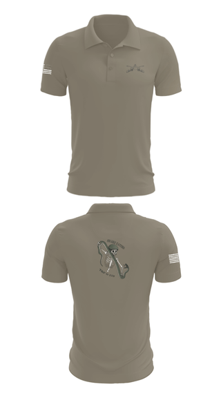 Short Sleeve Performance Polo, Q Troop 4/278th, Army, Teamtime, Team time, sublimation, custom sports apparel, team uniforms, spirit wear, spiritwear, sports uniforms, custom shirts, team store, custom team store, fundraiser sports, apparel fundraiser