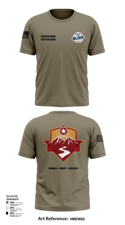 Fort Bliss DENTAC 45605501 Short Sleeve Performance Shirt - 22
