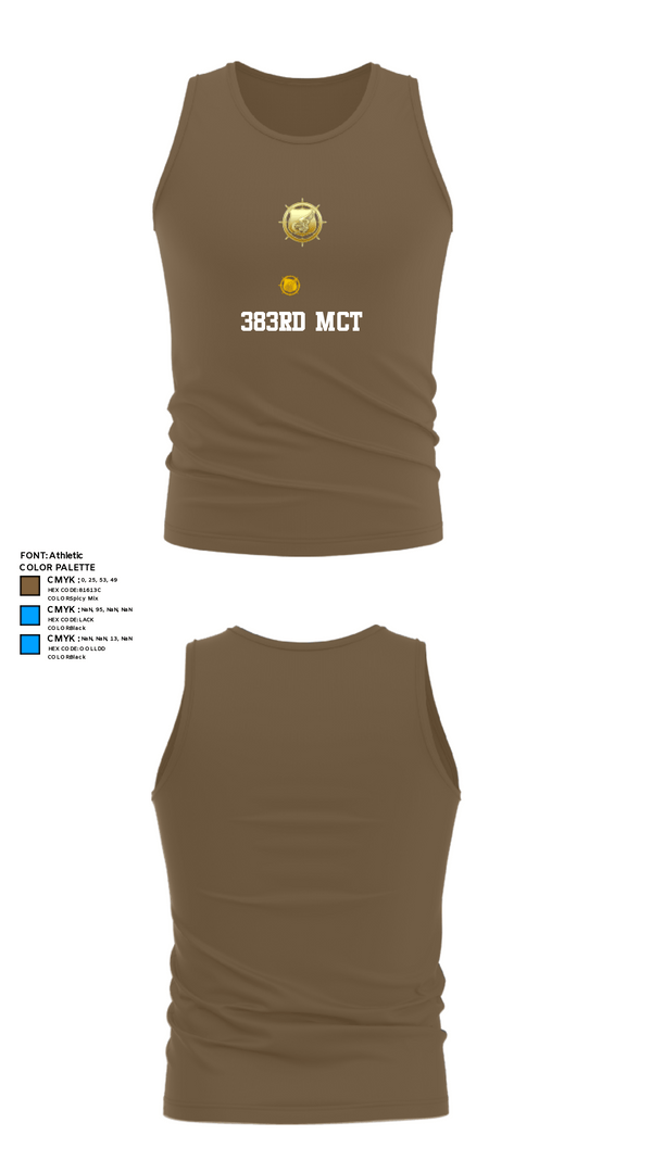 Tank Top, 383rd MCT, Army, Teamtime, Team time, sublimation, custom sports apparel, team uniforms, spirit wear, spiritwear, sports uniforms, custom shirts, team store, custom team store, fundraiser sports, apparel fundraiser
