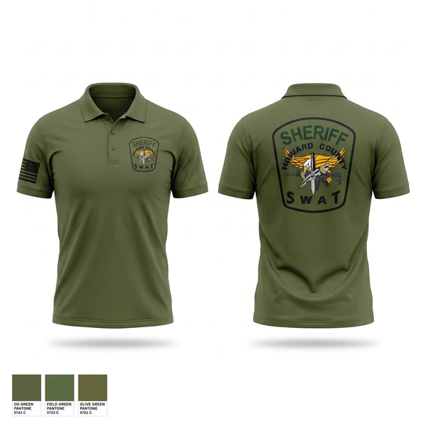 Short Sleeve Performance Polo, Howard County Swat, Police, Teamtime, Team time, sublimation, custom sports apparel, team uniforms, spirit wear, spiritwear, sports uniforms, custom shirts, team store, custom team store, fundraiser sports, apparel fundraiser