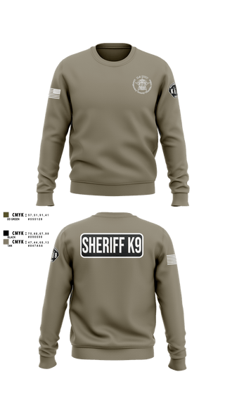 Crew Neck Sweatshirt, Montgomery County Sheriff’s Office K9 Unit, Police, Teamtime, Team time, sublimation, custom sports apparel, team uniforms, spirit wear, spiritwear, sports uniforms, custom shirts, team store, custom team store, fundraiser sports, apparel fundraiser
