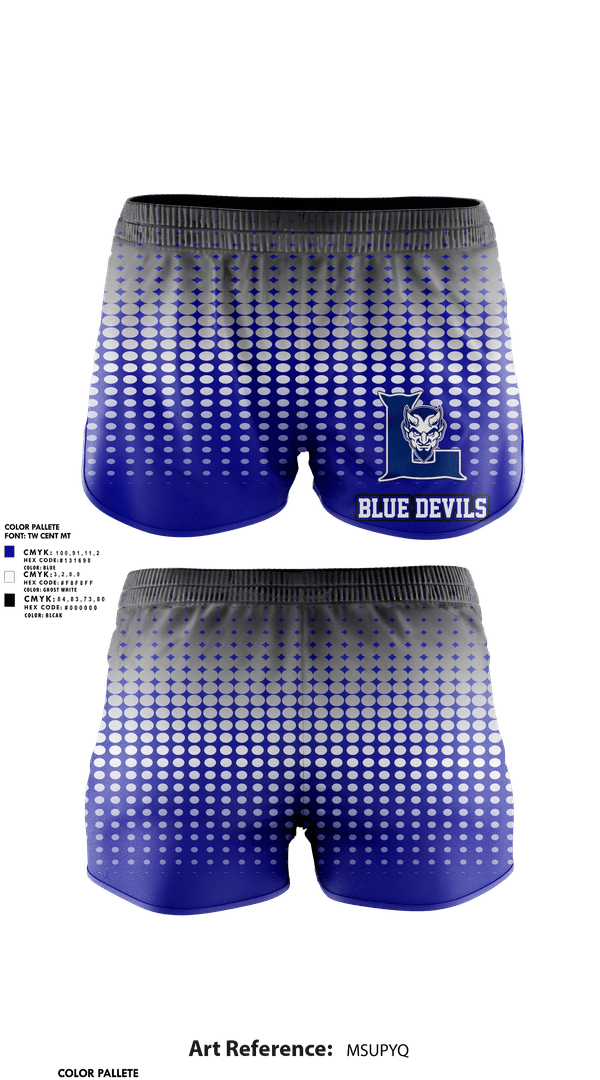 Track Shorts, Blue devils, , Teamtime, Team time, sublimation, custom sports apparel, team uniforms, spirit wear, spiritwear, sports uniforms, custom shirts, team store, custom team store, fundraiser sports, apparel fundraiser