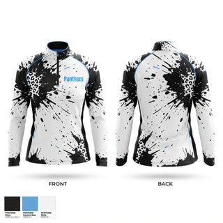 Quarter Zip Jacket, Panthers, Track & Field, Teamtime, Team time, sublimation, custom sports apparel, team uniforms, spirit wear, spiritwear, sports uniforms, custom shirts, team store, custom team store, fundraiser sports, apparel fundraiser