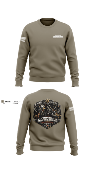 Crew Neck Sweatshirt, Vance County Sheriff Office Criminal Investigations Division, Police, Teamtime, Team time, sublimation, custom sports apparel, team uniforms, spirit wear, spiritwear, sports uniforms, custom shirts, team store, custom team store, fundraiser sports, apparel fundraiser