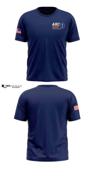 Short Sleeve Performance Shirt, ARC EMS, EMS/EMT, Teamtime, Team time, sublimation, custom sports apparel, team uniforms, spirit wear, spiritwear, sports uniforms, custom shirts, team store, custom team store, fundraiser sports, apparel fundraiser