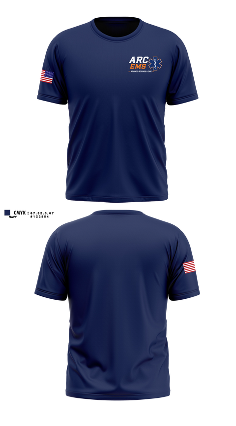 Old School Cotton Feel Shirt, ARC EMS, EMS/EMT, Teamtime, Team time, sublimation, custom sports apparel, team uniforms, spirit wear, spiritwear, sports uniforms, custom shirts, team store, custom team store, fundraiser sports, apparel fundraiser