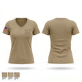 653 RSG 4973171 Women's Short Sleeve V-neck Shirt - 1