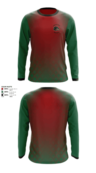 Long Sleeve Performance Shirt, Smoking Ducks, Men's Basketball, Teamtime, Team time, sublimation, custom sports apparel, team uniforms, spirit wear, spiritwear, sports uniforms, custom shirts, team store, custom team store, fundraiser sports, apparel fundraiser