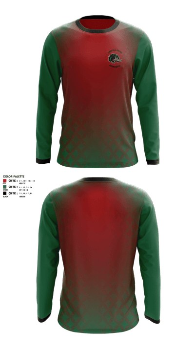 Smoking Ducks 98088812 Long Sleeve Performance Shirt 1