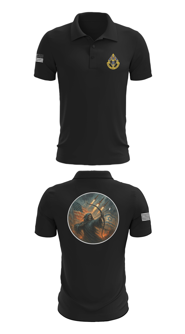 Short Sleeve Performance Polo, HHB, 31st ADA BDE, , Teamtime, Team time, sublimation, custom sports apparel, team uniforms, spirit wear, spiritwear, sports uniforms, custom shirts, team store, custom team store, fundraiser sports, apparel fundraiser