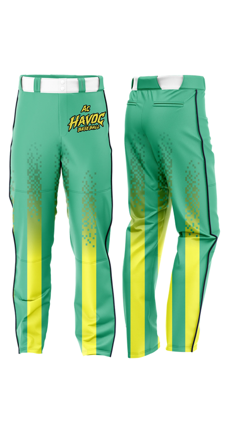 Baseball Pants, AC Havoc, Baseball, Teamtime, Team time, sublimation, custom sports apparel, team uniforms, spirit wear, spiritwear, sports uniforms, custom shirts, team store, custom team store, fundraiser sports, apparel fundraiser