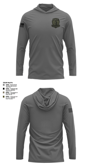 Long Sleeve Performance Shirt with hood, Sheboygan PD ERT, Police, Teamtime, Team time, sublimation, custom sports apparel, team uniforms, spirit wear, spiritwear, sports uniforms, custom shirts, team store, custom team store, fundraiser sports, apparel fundraiser